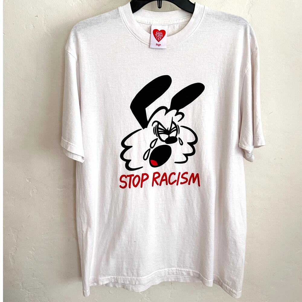 Girls Don't Cry Verdy Stop Racism Tee 2020 Limited Release White Size Large